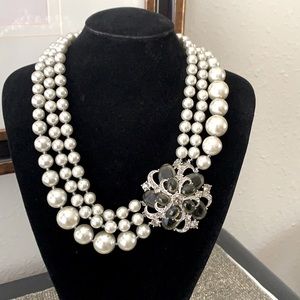 Talbots Graduated Faux Pearl Necklace